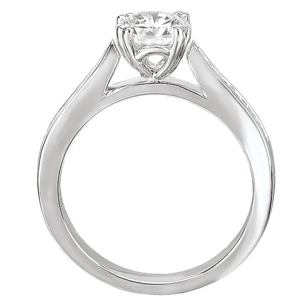 Peg Head Semi-Mount Diamond Ring
