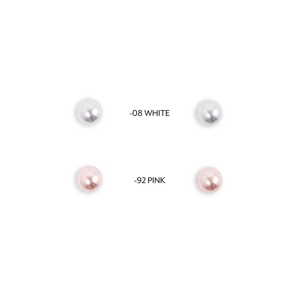 Personalized Thank You Box and Swarovski White Pearl Stud Earrings