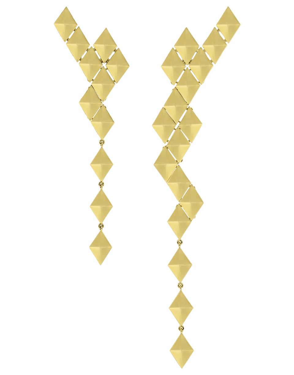 Python Asymmetrical Drop Earrings