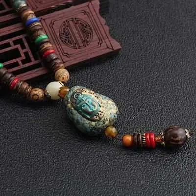 Save Ocean Animals Jewelry Necklace | Nepal Mala Wood Bead Necklace