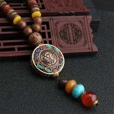 Save Ocean Animals Jewelry Necklace | Nepal Mala Wood Bead Necklace