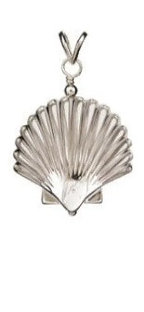 Scallop Shell Silver Pendant