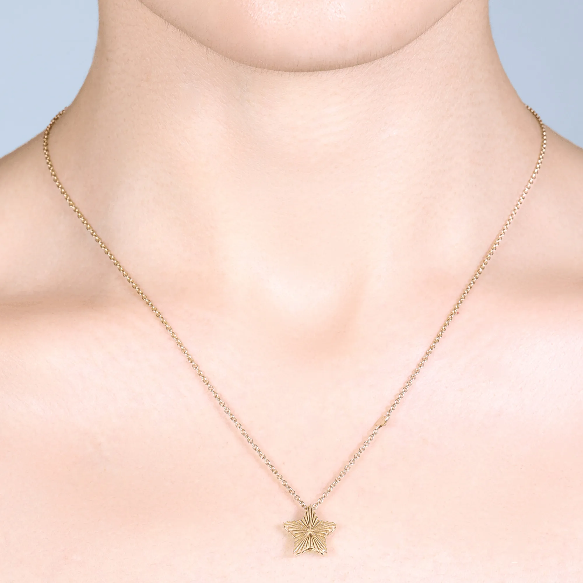 Shining Star Diamond Pendant & Chain