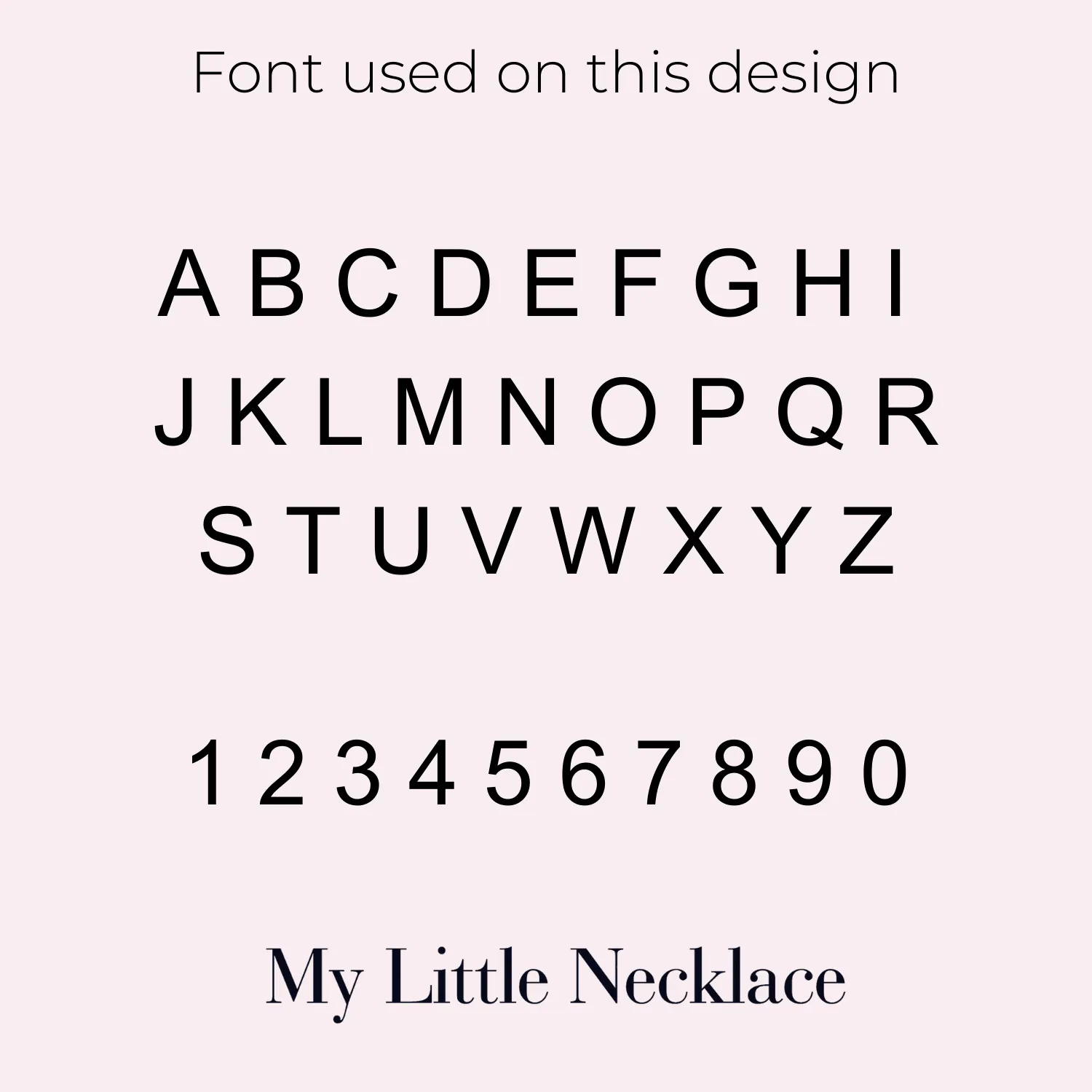 Small Letters Name Necklace