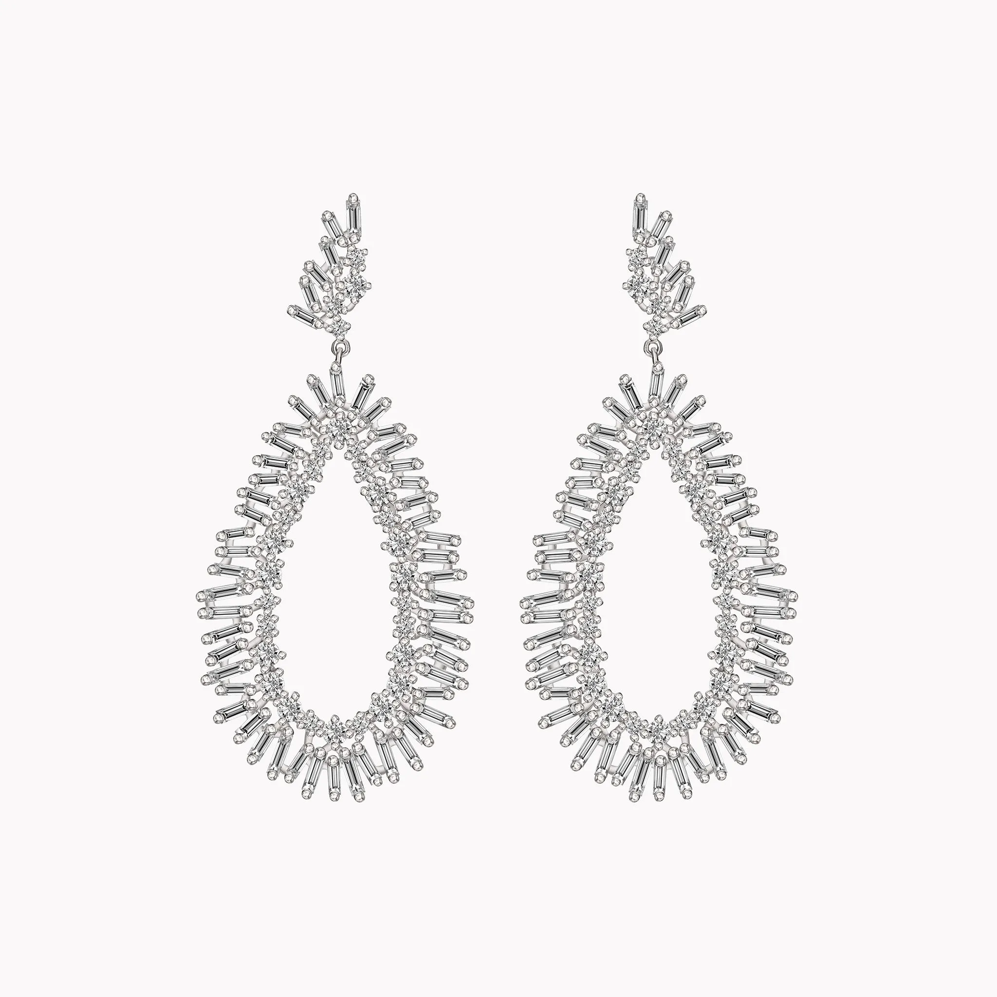 Small Teardrop Fireworks Earrings
