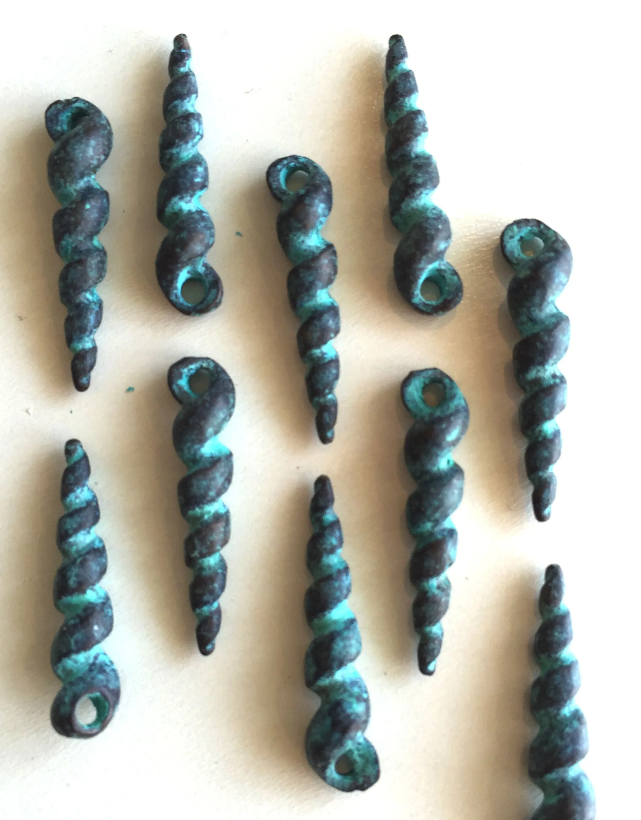 Spiral shell - patina finish