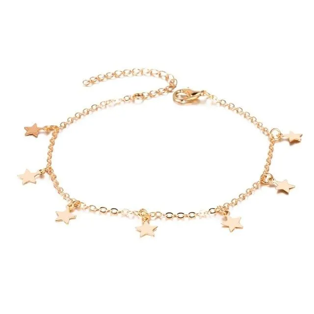 Star Pendant Anklet Foot Chain Beach Leg Bracelet Charm Anklets