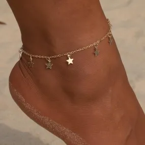 Star Pendant Anklet Foot Chain Beach Leg Bracelet Charm Anklets
