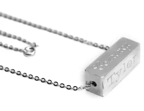 Sterling Silver Multi Side Bar Necklace