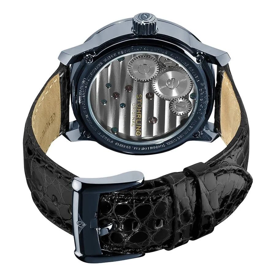 Stuhrling Original Tourbillon Hand Wind Black Dial Men's Watch M13473