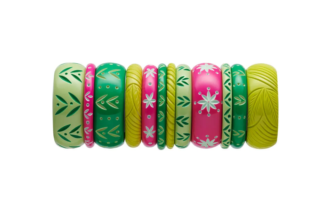Summer Carved Bead Necklace