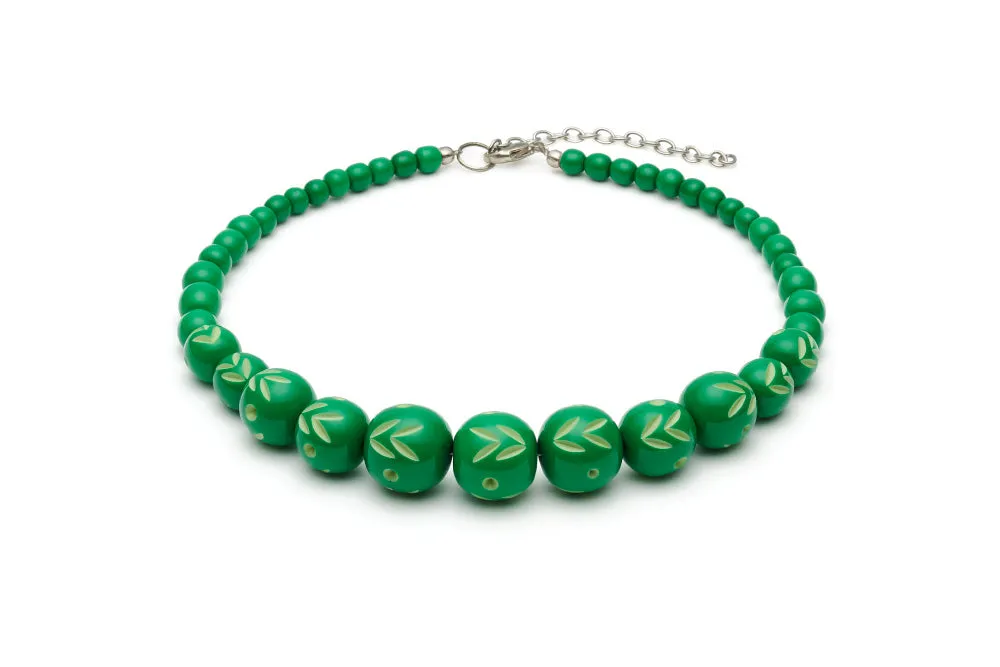 Summer Carved Bead Necklace