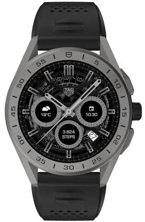 TH Watch Connected 45 Titanium Black Rubber