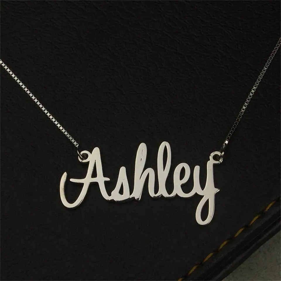 The Ashley Custom Name Necklace - Children to Adult Sizes