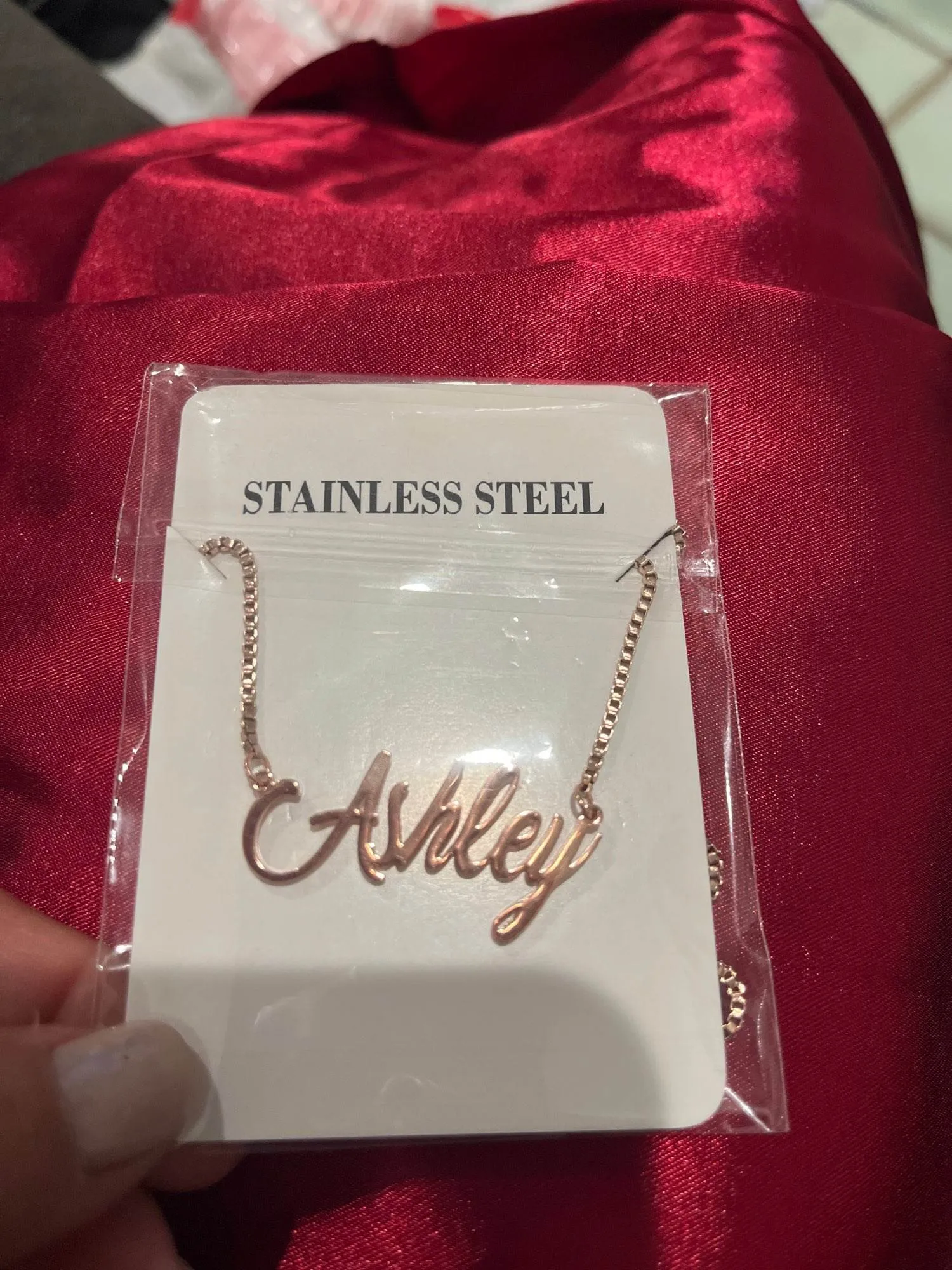 The Ashley Custom Name Necklace - Children to Adult Sizes