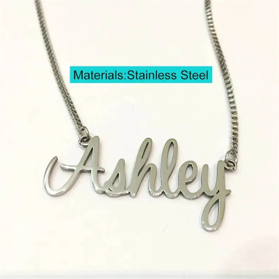 The Ashley Custom Name Necklace - Children to Adult Sizes