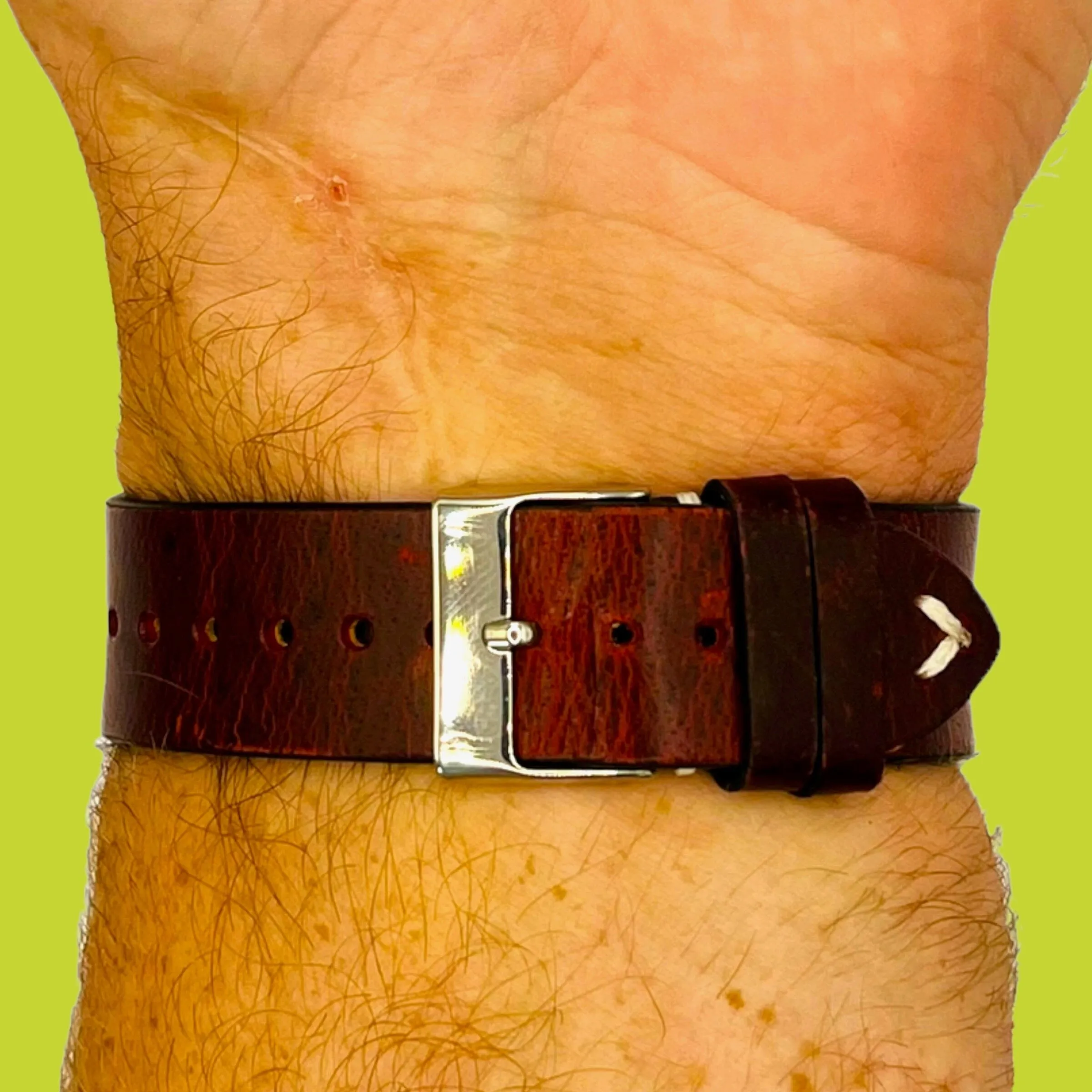 Vintage Oiled Leather Watch Straps Compatible with the Kogan Hybrid  Smart Watch