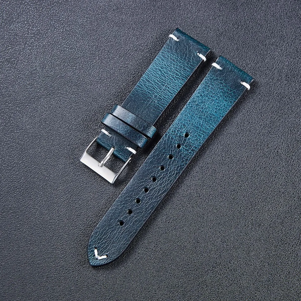 Vintage Oiled Leather Watch Straps Compatible with the Kogan Hybrid  Smart Watch
