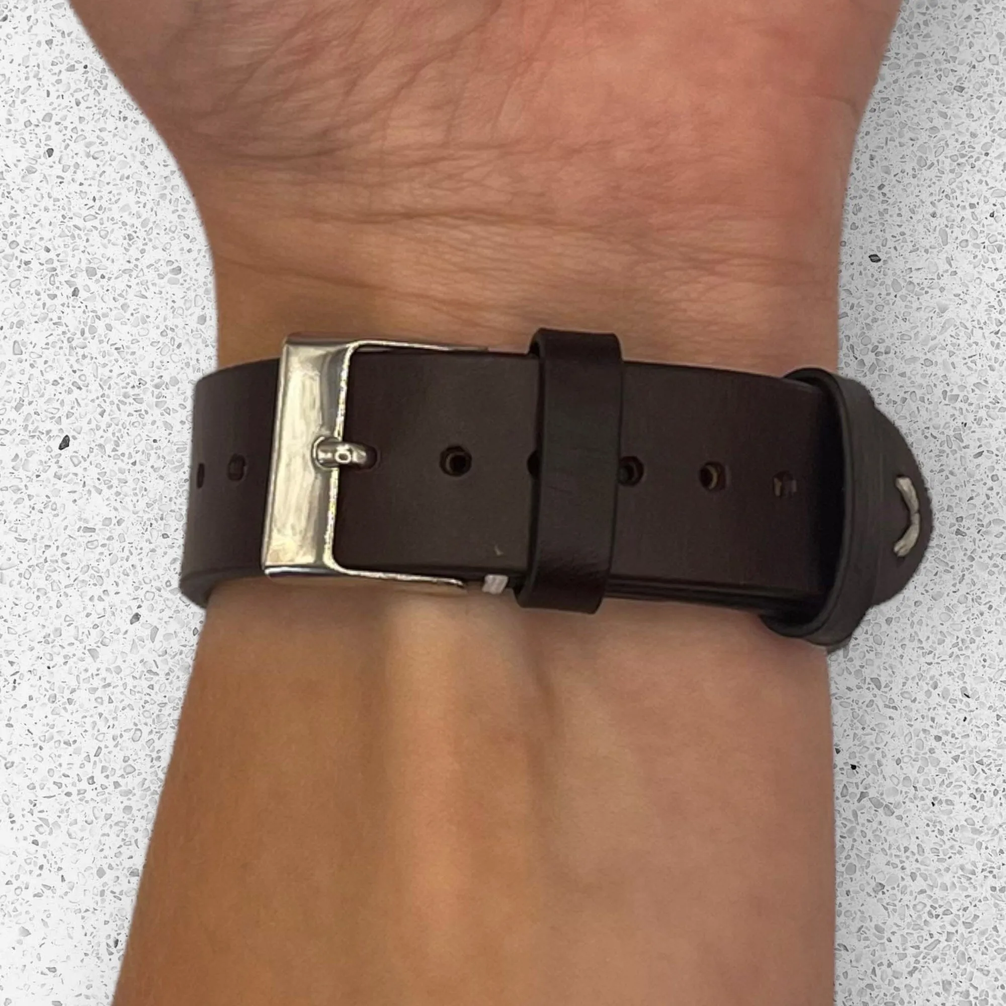 Vintage Oiled Leather Watch Straps Compatible with the Kogan Hybrid  Smart Watch