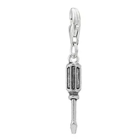 Work Tools Screwdriver Clip on Pendant Charm for Bracelet or Necklace