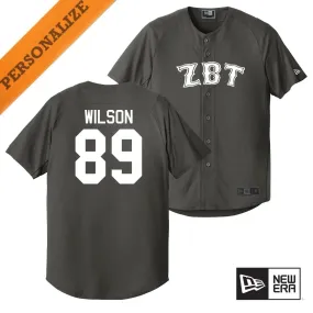 ZBT Personalized New Era Graphite Baseball Jersey